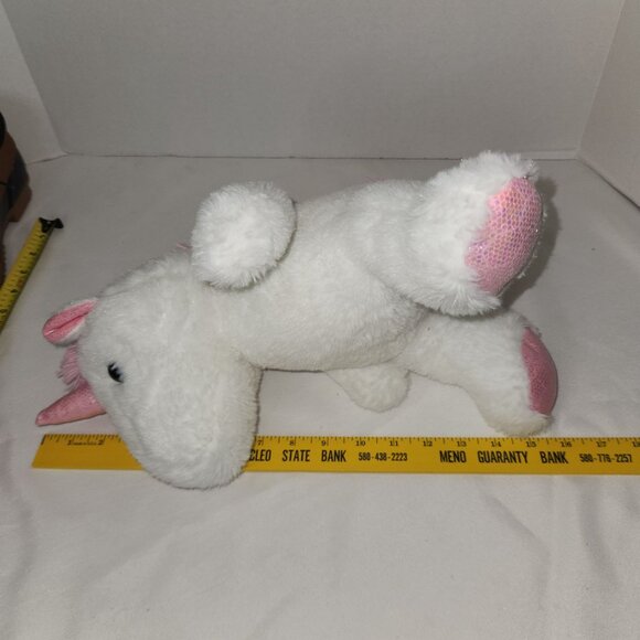 Homerbeat Kids White Polyester Fiber Unicorn Plush Stuffed Animal 15"H - Picture 7 of 7